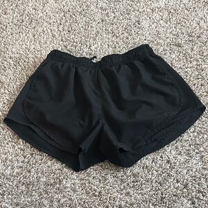 Black Nike athletic shorts